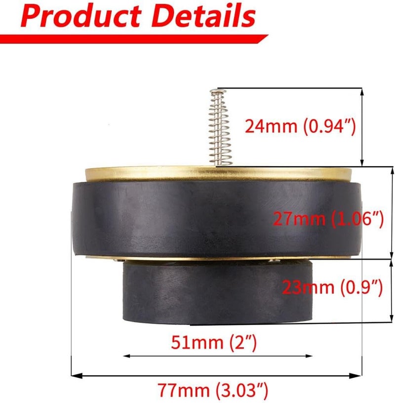 Minimprover Internal Backwater Valve,3-F 3" Float Model Flood-Guard for 3-inch Flood Drains,Drain Backflow Preventer for Sewer Flood Protection - Image 2